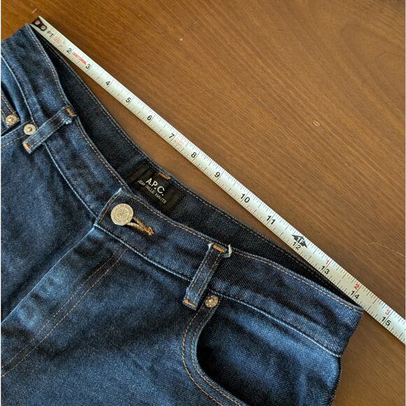 A.P.C. Jean Taille Haute Denim Mid-rise Straight Leg Jeans, size 40/L - Picture 7 of 9